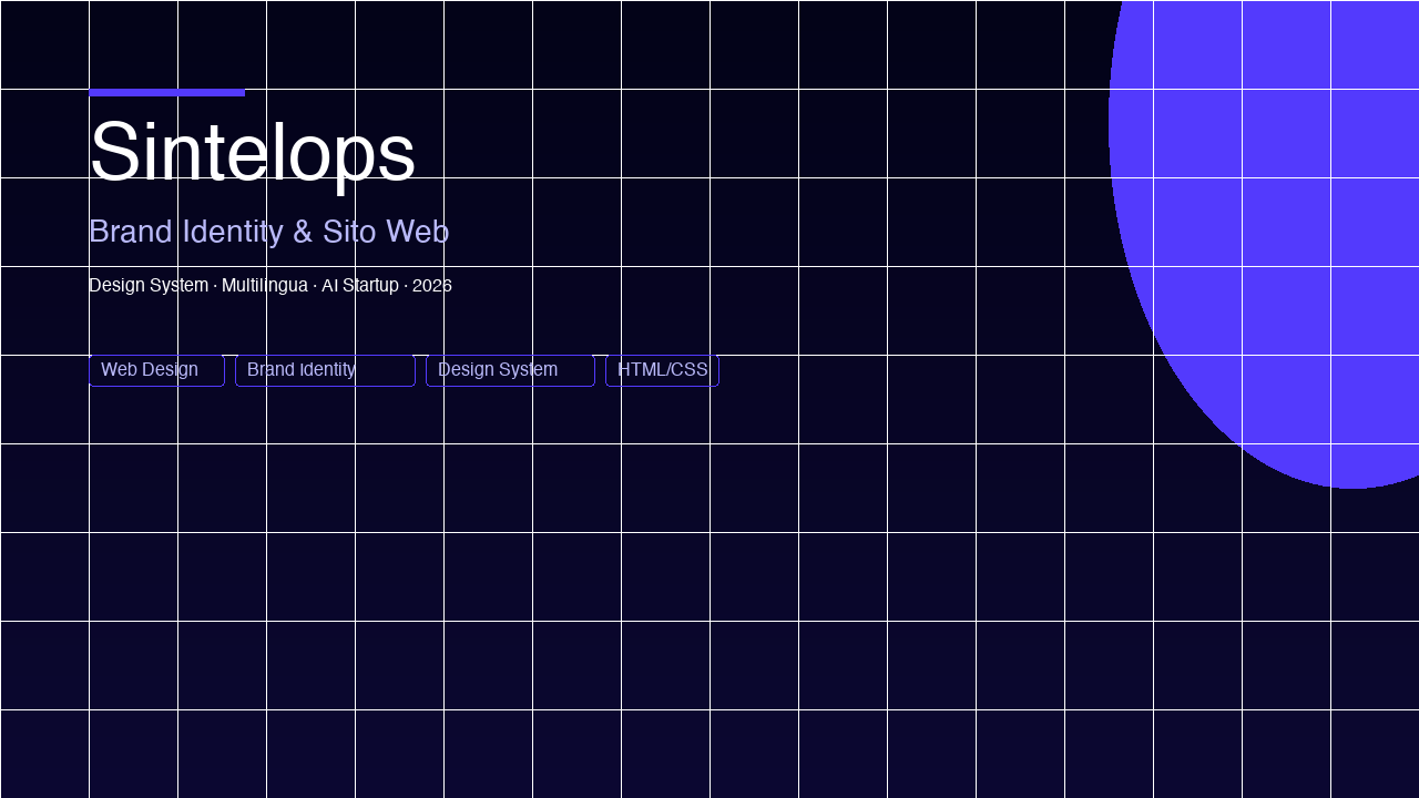 Sintelops — Brand Identity & Sito Web
